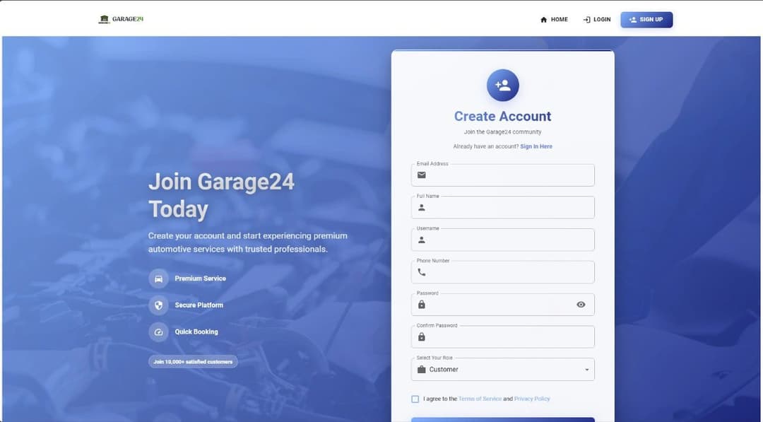 Garage Management Project
